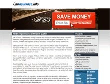 Tablet Screenshot of carinsurance.info